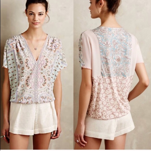 Anthropologie Tops - Anthropologie One September Prato Katfan top sz S